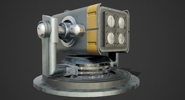 Heavy sci-fi turrets x13 3D model - TurboSquid 1407702