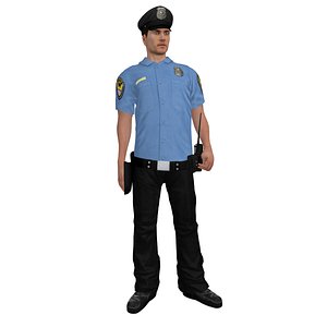 Police Officer 2 LOD3 Rigged