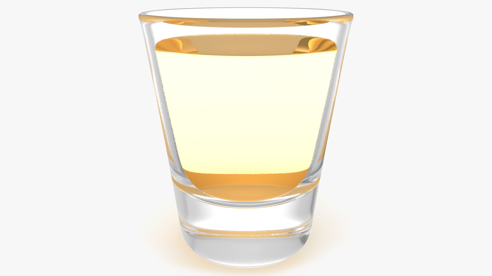 Shot Glass of Tequila 3D model preview