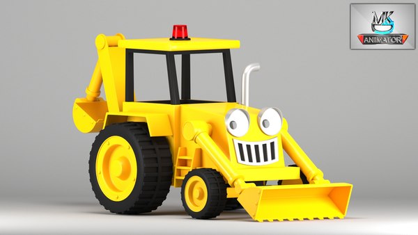 3D модель Jcb Rigged 3D модель Боб-строитель - TurboSquid 2211454