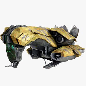 3D spaceship dropship