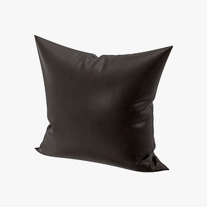 3D leather pillow