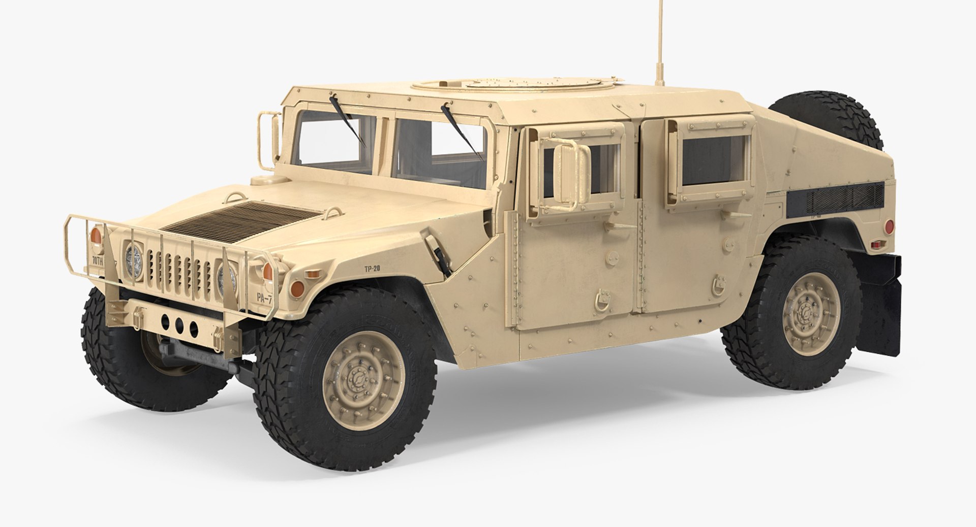 3d Humvee M1151 Desert