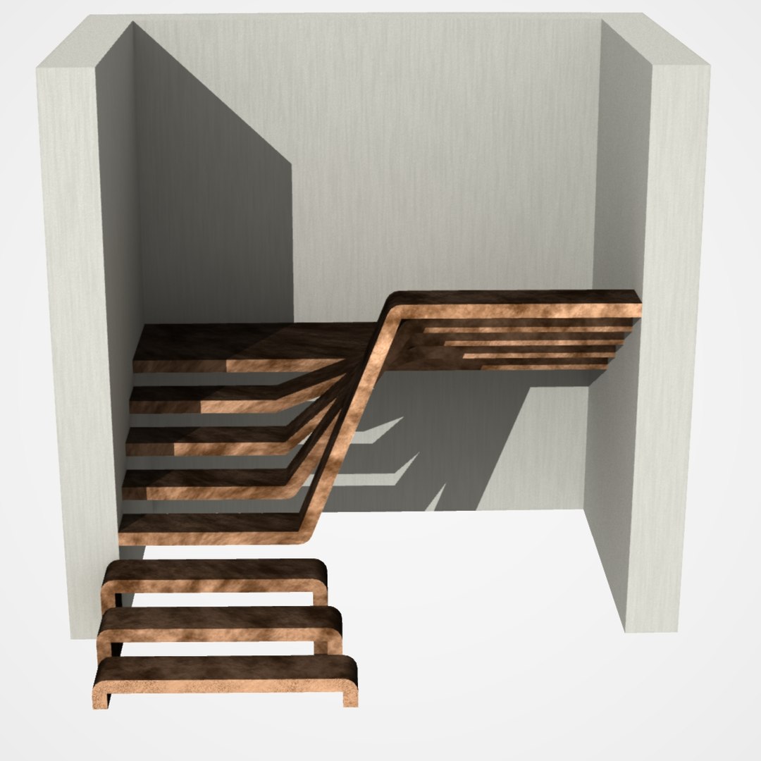 Wooden Staircase Dxf