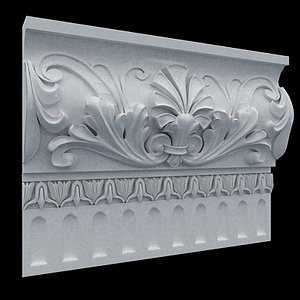 3d model of wall crown
