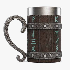 3D Viking Mug Realastic
