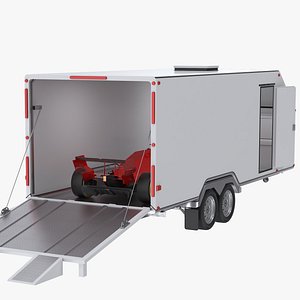 Race Car Trailer 3D model