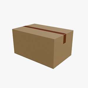 box packing 3D illustration 3D model