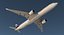 空中客车A350-1000阿联酋航空公司的Rigged 3D模型