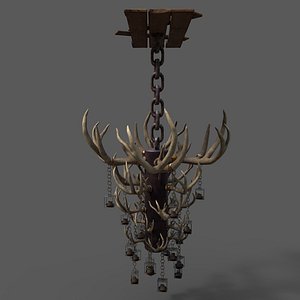 Large Antler Chandelier