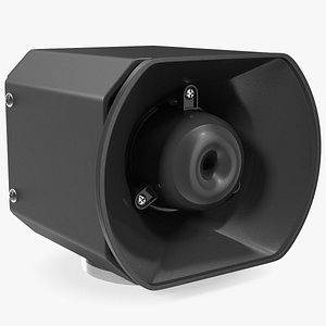 3D vehicle siren speaker emergency model