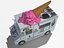 3D realistic ice cream truck