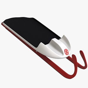 3D model luge sled single place