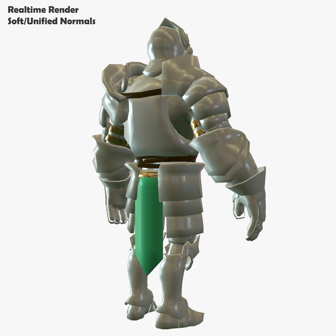 Base Mesh Knight Series 3d Model