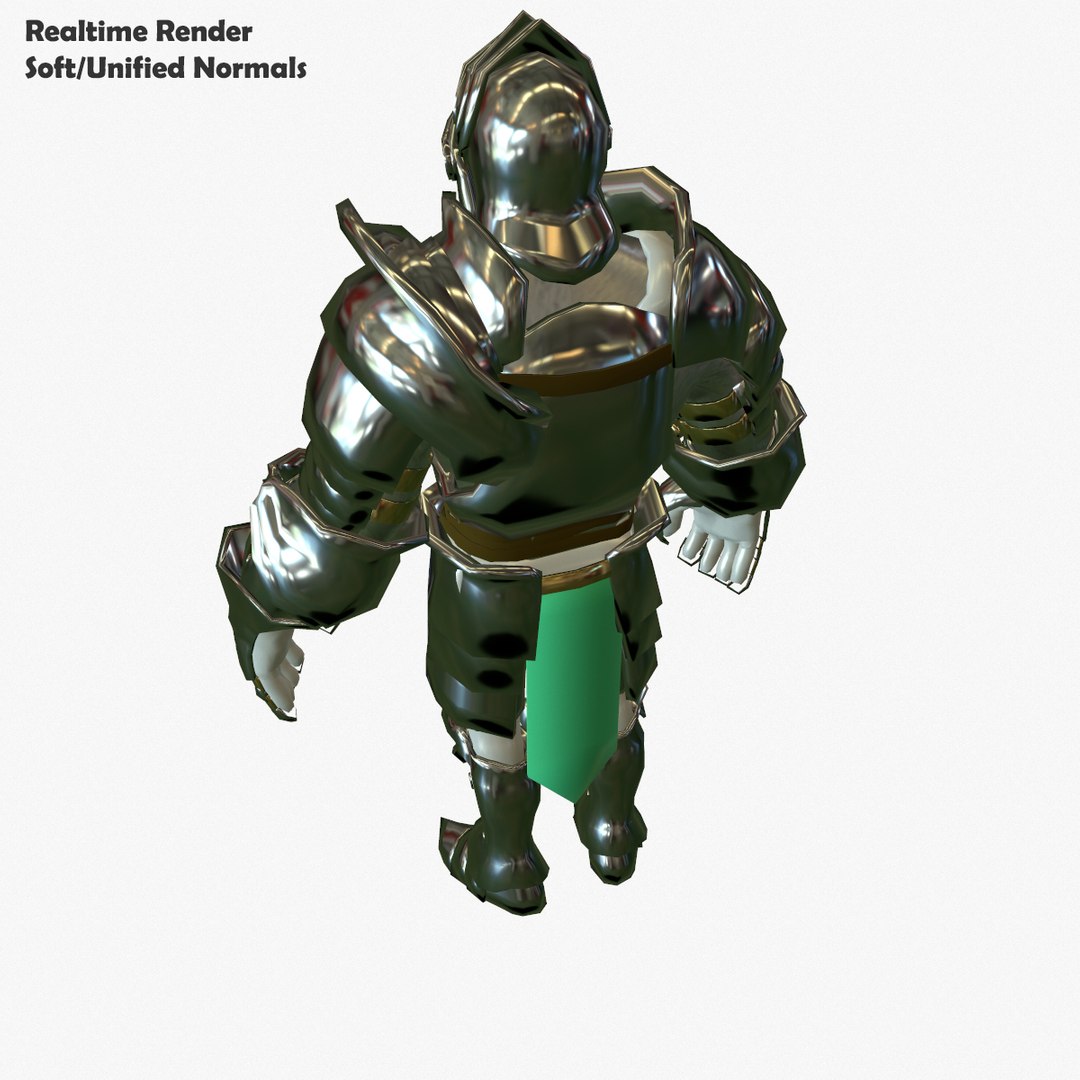 Base Mesh Knight Series 3d Model
