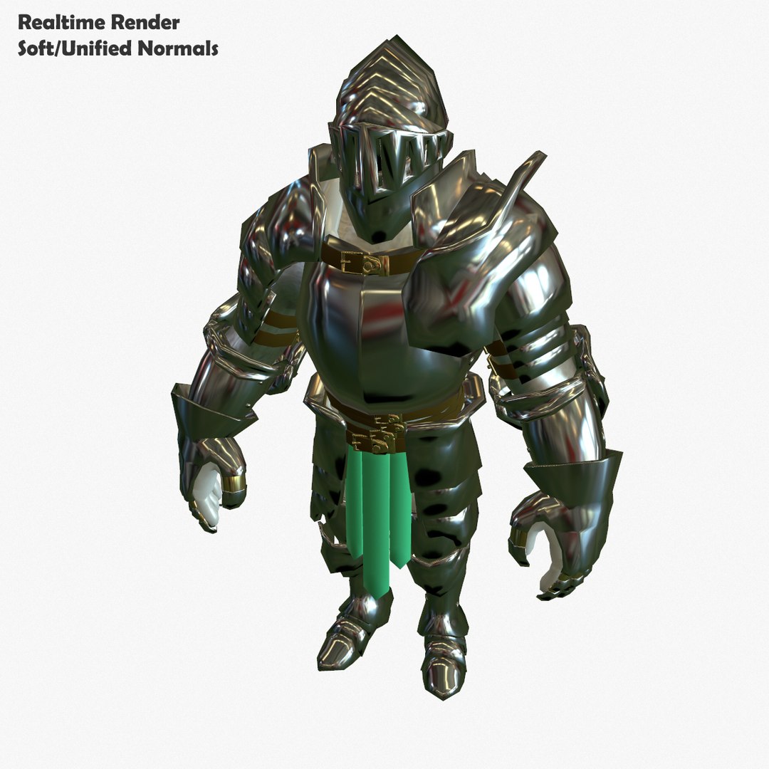 Base Mesh Knight Series 3d Model