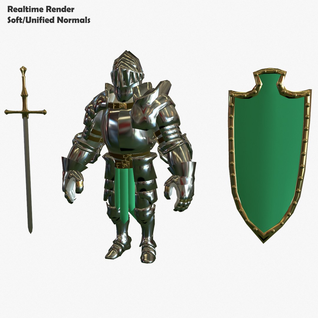 Base Mesh Knight Series 3d Model