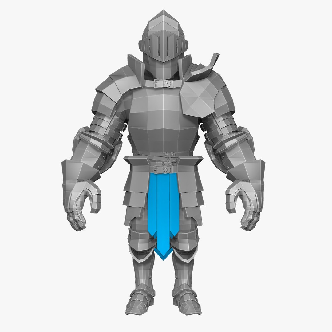 Base Mesh Knight Series 3d Model