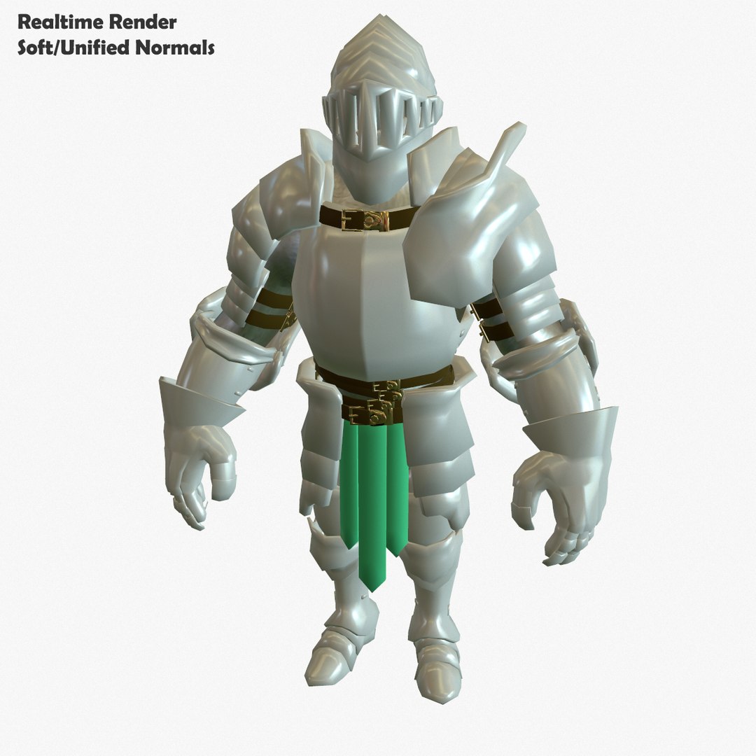 Base Mesh Knight Series 3d Model