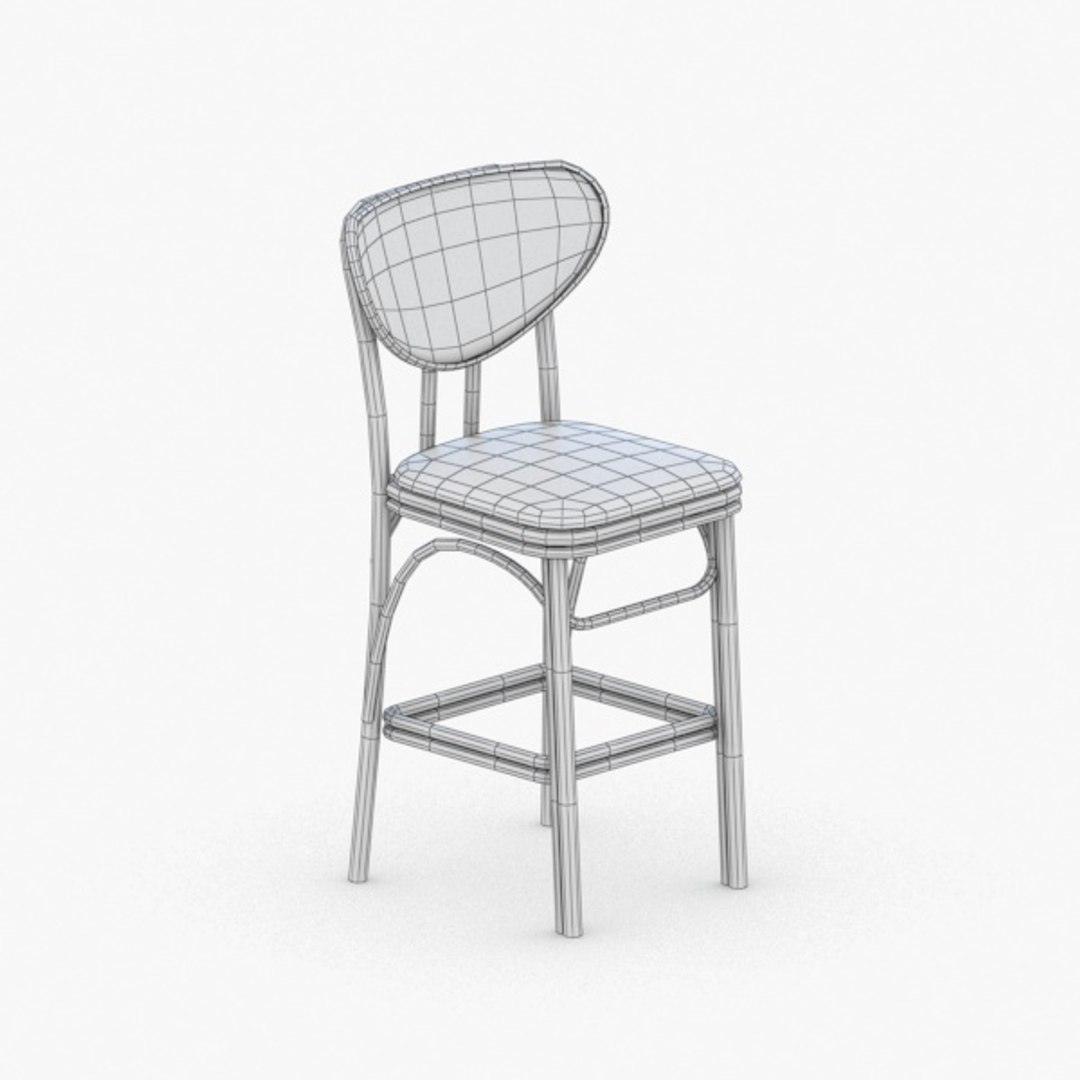 3D chair stool model TurboSquid 1259681