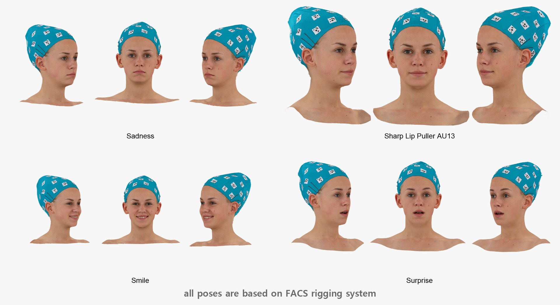 Rhea Real Head Expression 3D Model - TurboSquid 1700551
