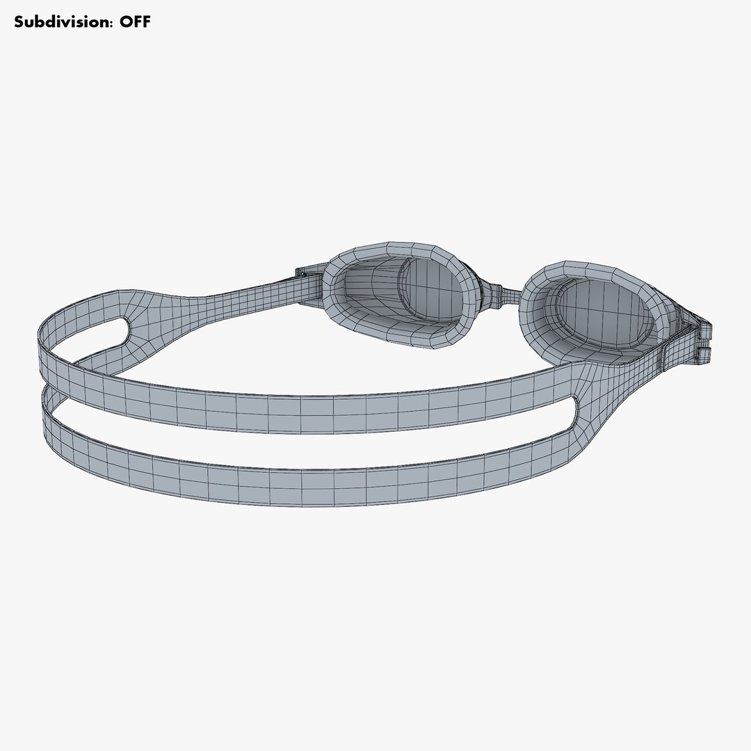 Swim Goggles v 1 3D model - TurboSquid 1824398