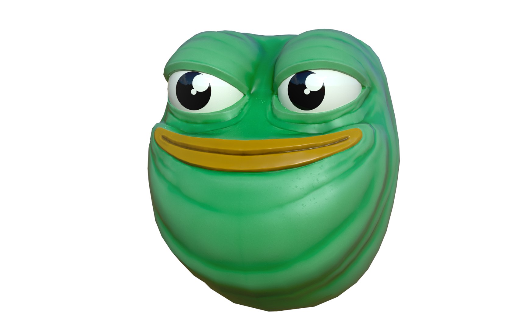 Pepe the frog head 3D model https://p.turbosquid.com/ts-thumb/9f/EdDQCc/tn/substance_iray_0/png/1633671978/1920x1080/fit_q87/fd3077204a75ca3768e812ceb6265dab196c33ac/substance_iray_0.jpg