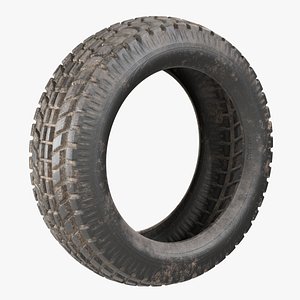 3D Dirty Tyre model