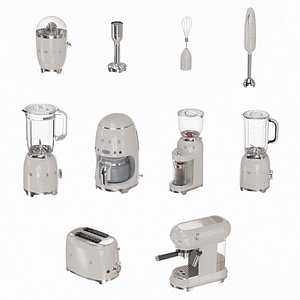 Smeg Kitchen Appliances Collection 3D model