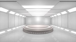 sci fi room 3D model