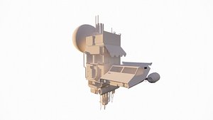 3D Sci Fi Space Station model
