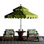 Beach umbrella and chaise longue set 6