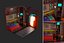 3D Low Polyt Sci-fi Rooms Interiors