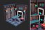 3D Low Polyt Sci-fi Rooms Interiors