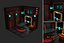 3D Low Polyt Sci-fi Rooms Interiors