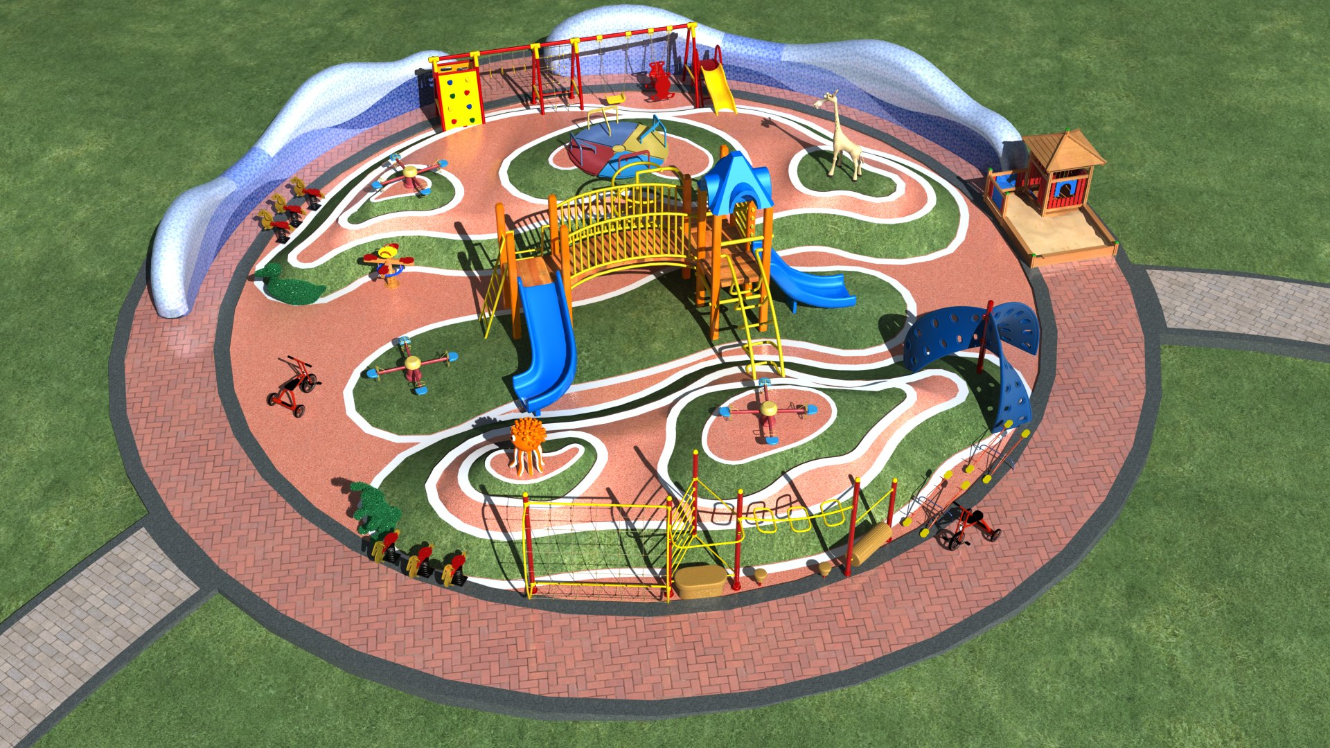 3D Children amusement park - TurboSquid 2154413