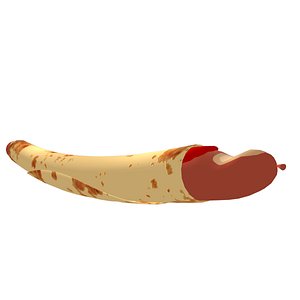 3d hotdog flatbread