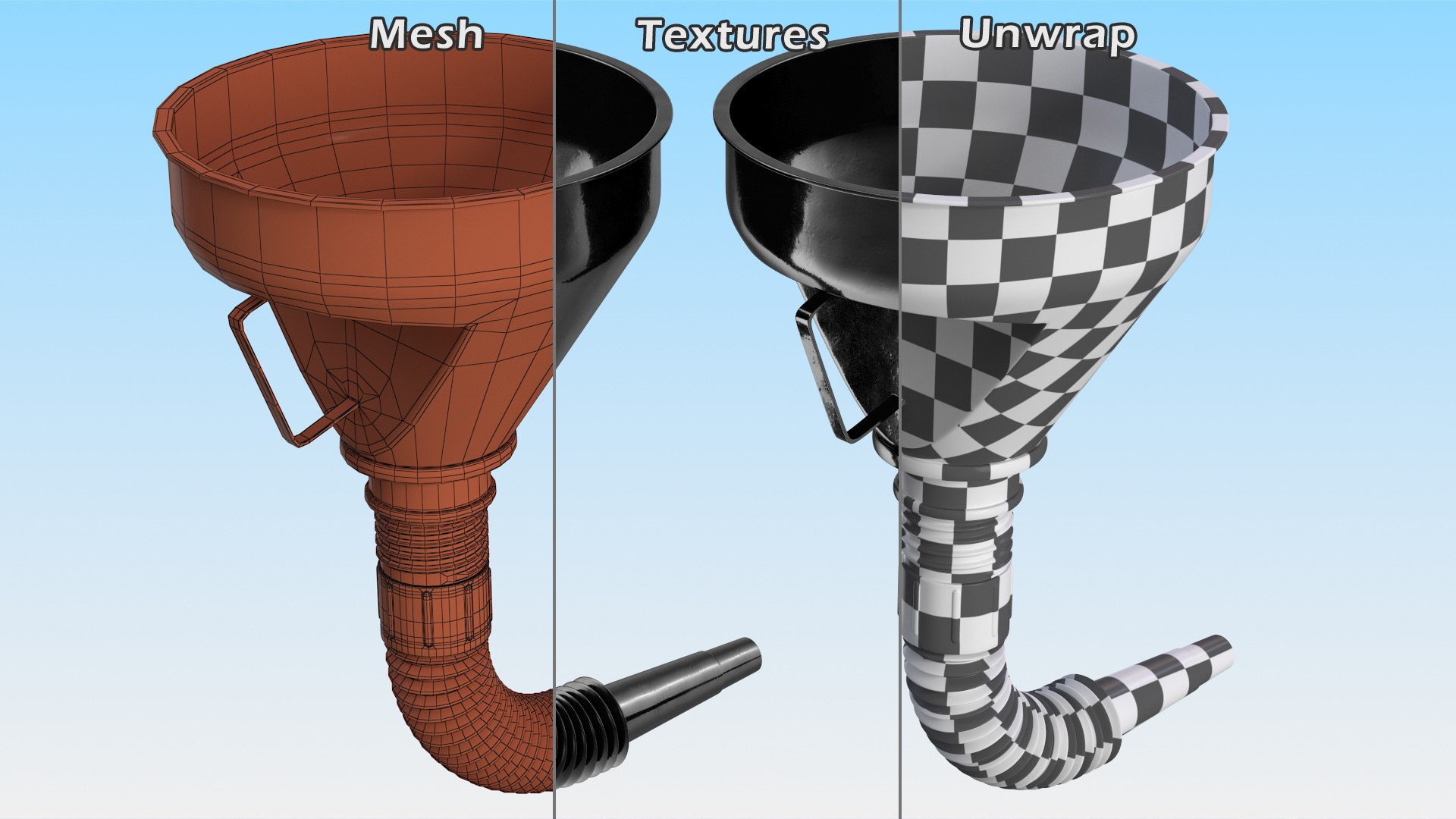 Fuel Funnels With Handle Collection 3D Model - TurboSquid 2079749