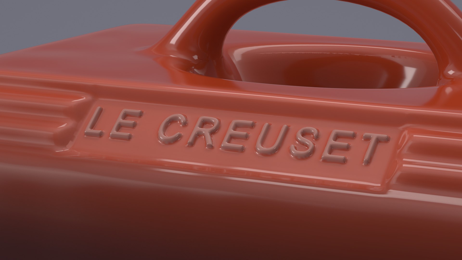 3D Butter Dish Le Creuset Red TurboSquid 2191842