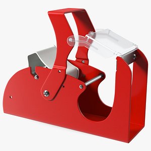 Benchtop Tape Dispenser with Safety Guard 3D model