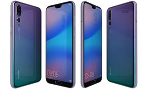 huawei p20 pro twilight 3D model