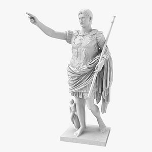 Plaster Caesar Augustus Model 3D