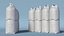 Industrial Polypropylene Sacks 10-Pack for Granular Material White