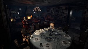 3D model Winterbourne Mansion - Victorian Chambers and Hallways