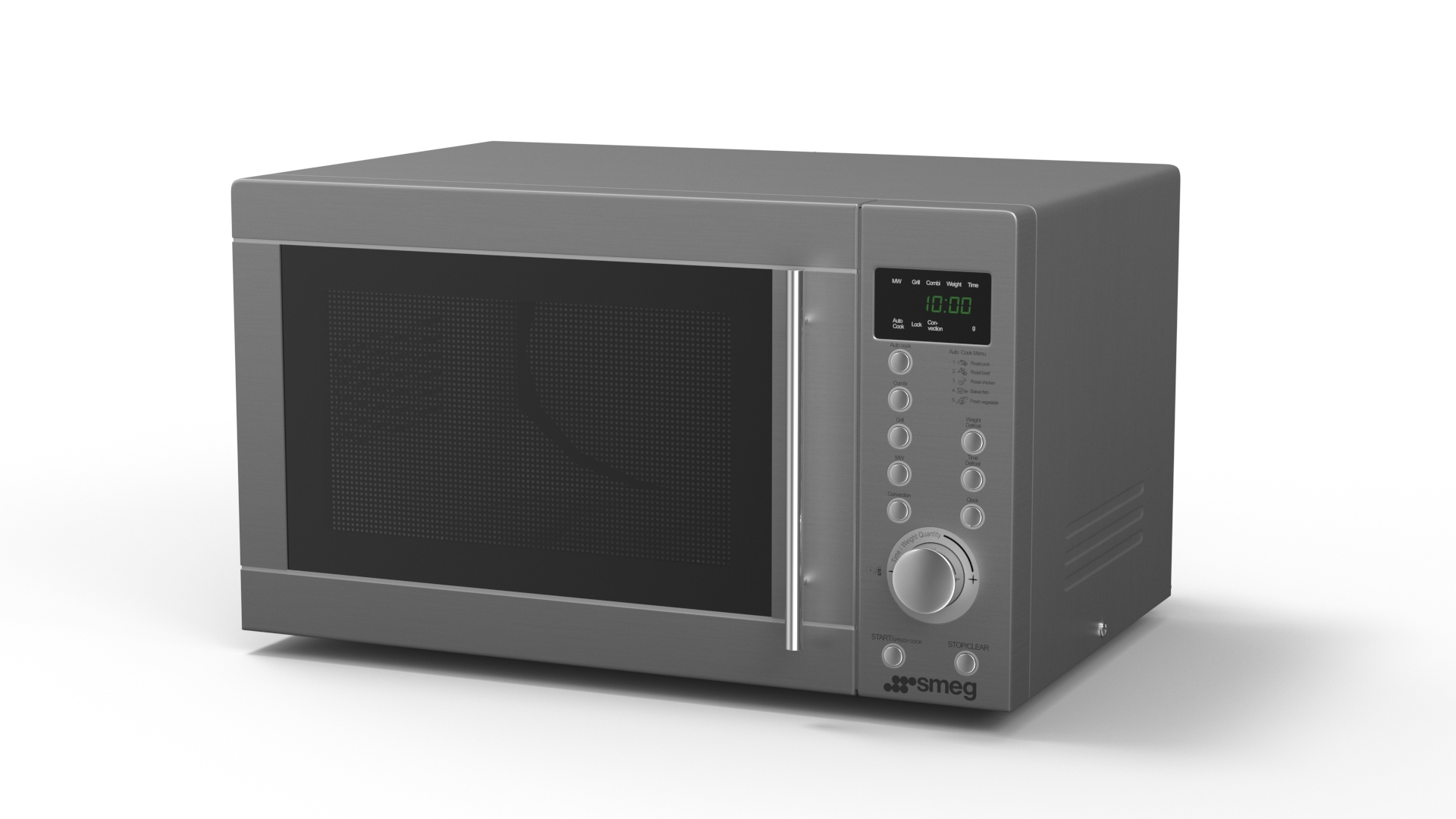 3D Model Smeg Microwave Oven TurboSquid 2216671