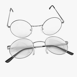 glasses set 3d obj