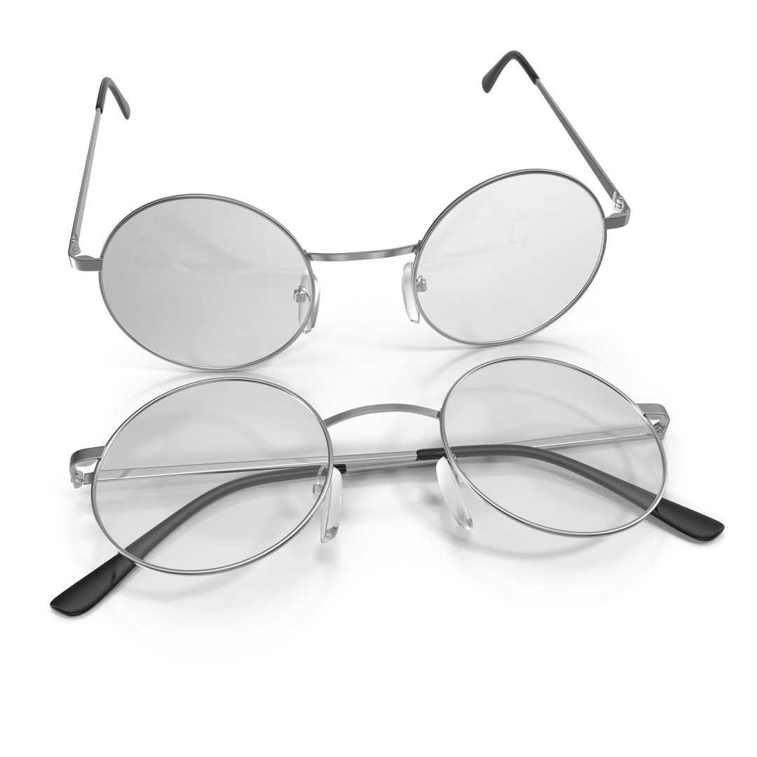 Glasses Set 3D model preview