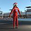 3D Red Team F1 Racing Driver 2025 2 in 1 model