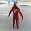 3D Red Team F1 Racing Driver 2025 2 in 1 model
