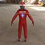 3D Red Team F1 Racing Driver 2025 2 in 1 model